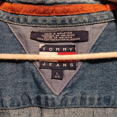 LOT 167: Vintage Levi Strauss & Co. Jean Jackets with Tommy Jeans Denim Button-Up
