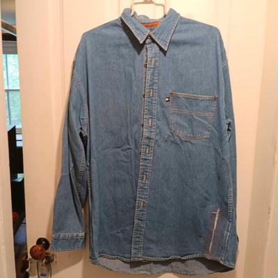 LOT 167: Vintage Levi Strauss & Co. Jean Jackets with Tommy Jeans Denim Button-Up