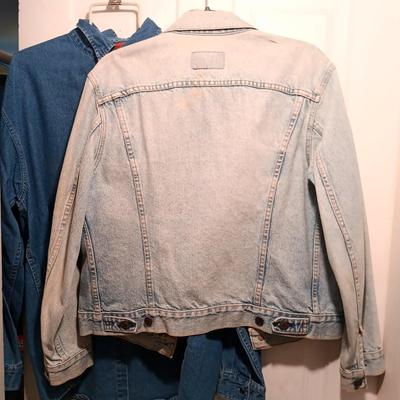 LOT 167: Vintage Levi Strauss & Co. Jean Jackets with Tommy Jeans Denim Button-Up