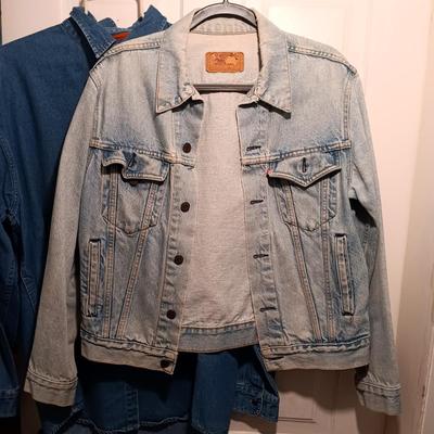 LOT 167: Vintage Levi Strauss & Co. Jean Jackets with Tommy Jeans Denim Button-Up