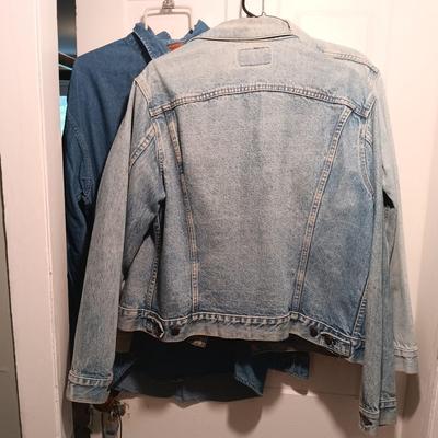 LOT 167: Vintage Levi Strauss & Co. Jean Jackets with Tommy Jeans Denim Button-Up