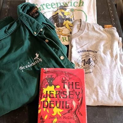 LOT 169: Greenwich, NJ T-Shirts with Middle Atlantic Press The Jersey Devil 1976