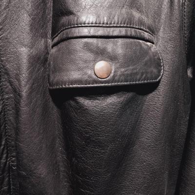 LOT 172: Wells of Nottingham Tailored Leather Jacket with Magic Brand Velvet Top