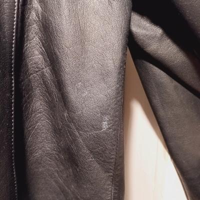 LOT 172: Wells of Nottingham Tailored Leather Jacket with Magic Brand Velvet Top