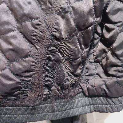 LOT 172: Wells of Nottingham Tailored Leather Jacket with Magic Brand Velvet Top