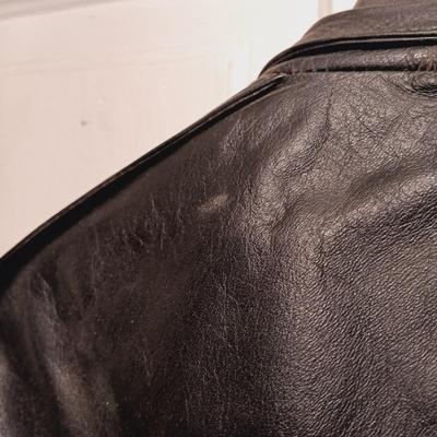 LOT 172: Wells of Nottingham Tailored Leather Jacket with Magic Brand Velvet Top