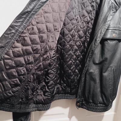 LOT 172: Wells of Nottingham Tailored Leather Jacket with Magic Brand Velvet Top