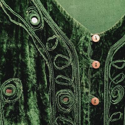 LOT 172: Wells of Nottingham Tailored Leather Jacket with Magic Brand Velvet Top