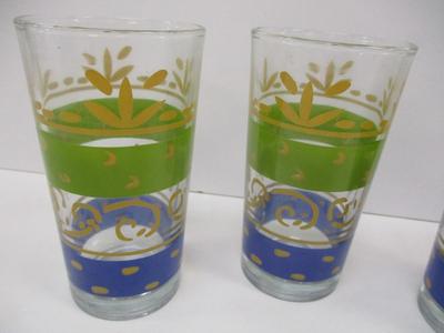 Vintage Drinking Glasses Embossed with Maker's Mark