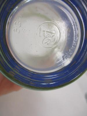 Vintage Drinking Glasses Embossed with Maker's Mark