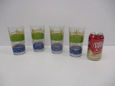 Vintage Drinking Glasses Embossed with Maker's Mark
