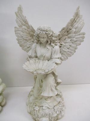 Resin Outdoor Birdbaths Angel & Cherub