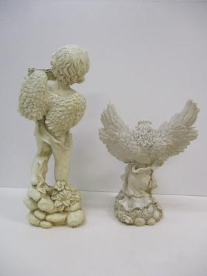 Resin Outdoor Birdbaths Angel & Cherub