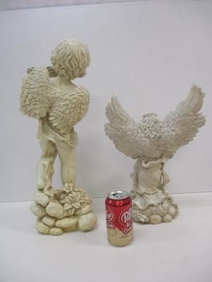 Resin Outdoor Birdbaths Angel & Cherub