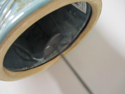 Glazed Pottery Hummingbird Bell