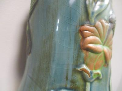 Glazed Pottery Hummingbird Bell