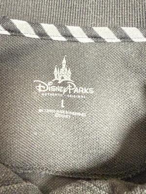 Authentic Original Disney Parks Vintage black embroidered Mickey Mouse Polo Shirt Men's size L large