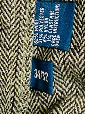 Polo by Ralph Lauren Men's Pants Slacks Wool Blend Tweed 34/32