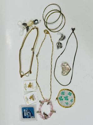 Misc. Jewelry Lot - earrings, chains, bracelets, etc