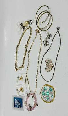 Misc. Jewelry Lot - earrings, chains, bracelets, etc