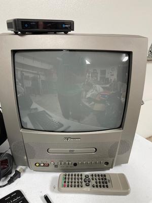 Boombox, TV w/DVD, radio keyboard
