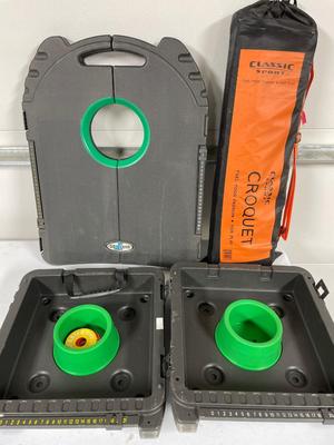 Go Gator ring toss & bag throw plus croquet (new)