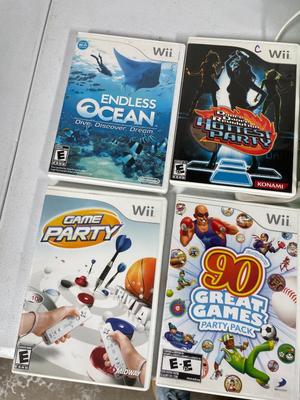 Wii gaming system with games