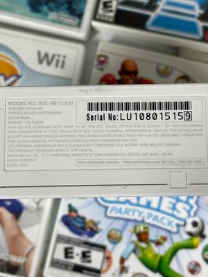 Wii gaming system with games