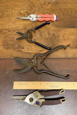 Garden Pruning Shear Lot