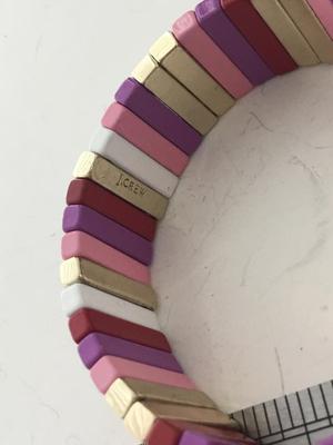 J Crew marked colorful stretchy bracelet