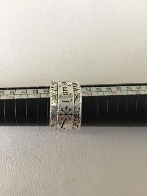Unmarked I am enough statement ring