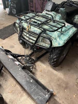 2006 Suzuki Fourwheeler with plow