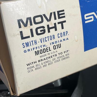 LOT 42B: Vintage Minolta AutoPak-8 D4 Super 8 Movie Camera in Case + Movie Light Accessory