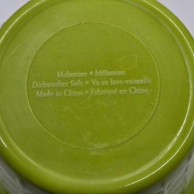 LOT 44K: Colorful Melamine Ice-cream Cups, Insulated Tervis Cups with Fun Characters, and More