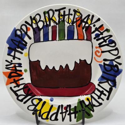 LOT 45K: Birthday Plates, Disney Pyrex Bowls with Lids, and Big Mug for When You Need That Extra Jolt of Coffee