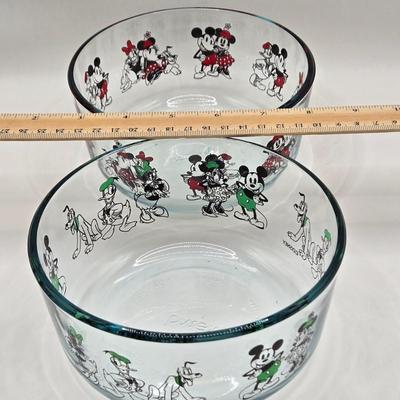 LOT 45K: Birthday Plates, Disney Pyrex Bowls with Lids, and Big Mug for When You Need That Extra Jolt of Coffee