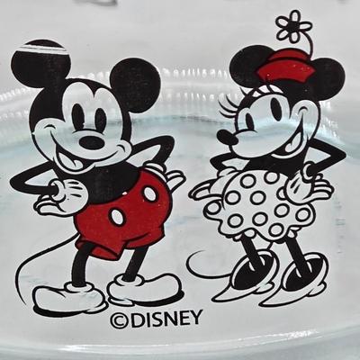 LOT 45K: Birthday Plates, Disney Pyrex Bowls with Lids, and Big Mug for When You Need That Extra Jolt of Coffee