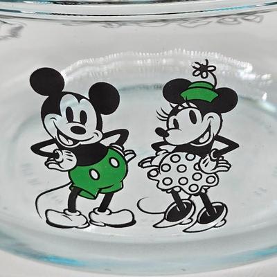 LOT 45K: Birthday Plates, Disney Pyrex Bowls with Lids, and Big Mug for When You Need That Extra Jolt of Coffee