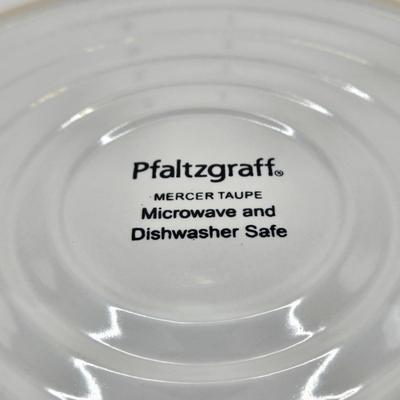 LOT 49K: Complete Service for 8 Set of Pfaltzgraff Mercer Taupe Dinner Ware