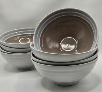 LOT 49K: Complete Service for 8 Set of Pfaltzgraff Mercer Taupe Dinner Ware