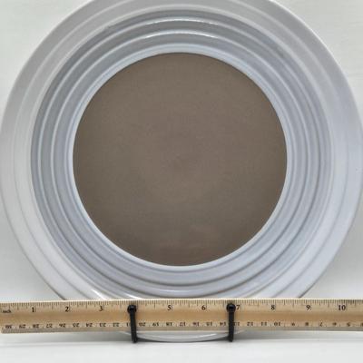 LOT 49K: Complete Service for 8 Set of Pfaltzgraff Mercer Taupe Dinner Ware