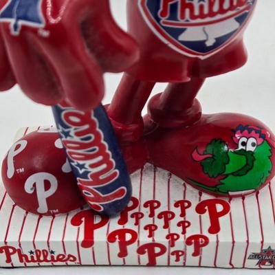 LOT Phillies Pins and 2 Forever Collectibles Phillies' Mickey Mouse Figurines / GO PHILLIES!!