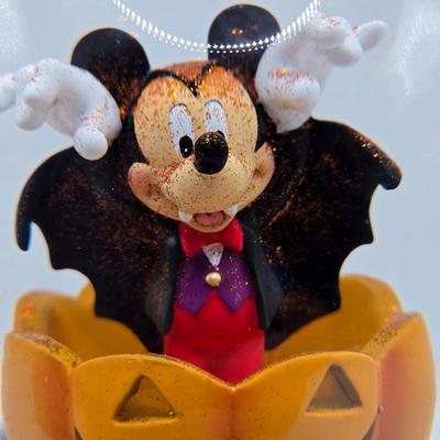 LOT:: 52F: Spooky Mickey Musical Snow Globe/ Watch Out For The Bats!