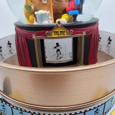 LOT 55F: The Art of Disney Animation Musical Snow Globe and Mickey Tipping His Hat Musical Figurine