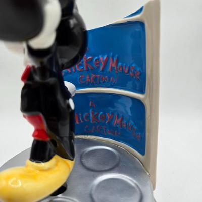 LOT 55F: The Art of Disney Animation Musical Snow Globe and Mickey Tipping His Hat Musical Figurine