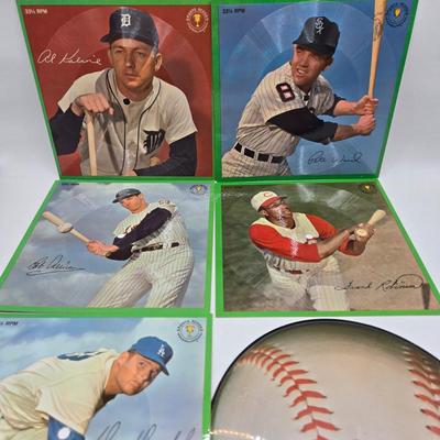 LOT 57F: Multiple Genre Records CDs and Unique Baseball Player Records