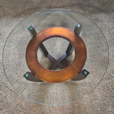 LOT Glass Top Coffee and Side Tables