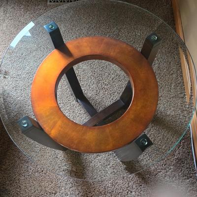 LOT Glass Top Coffee and Side Tables
