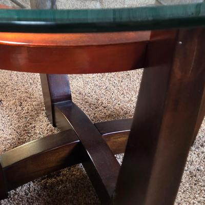LOT Glass Top Coffee and Side Tables