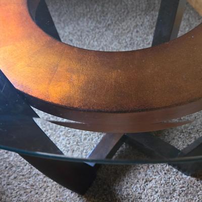 LOT Glass Top Coffee and Side Tables